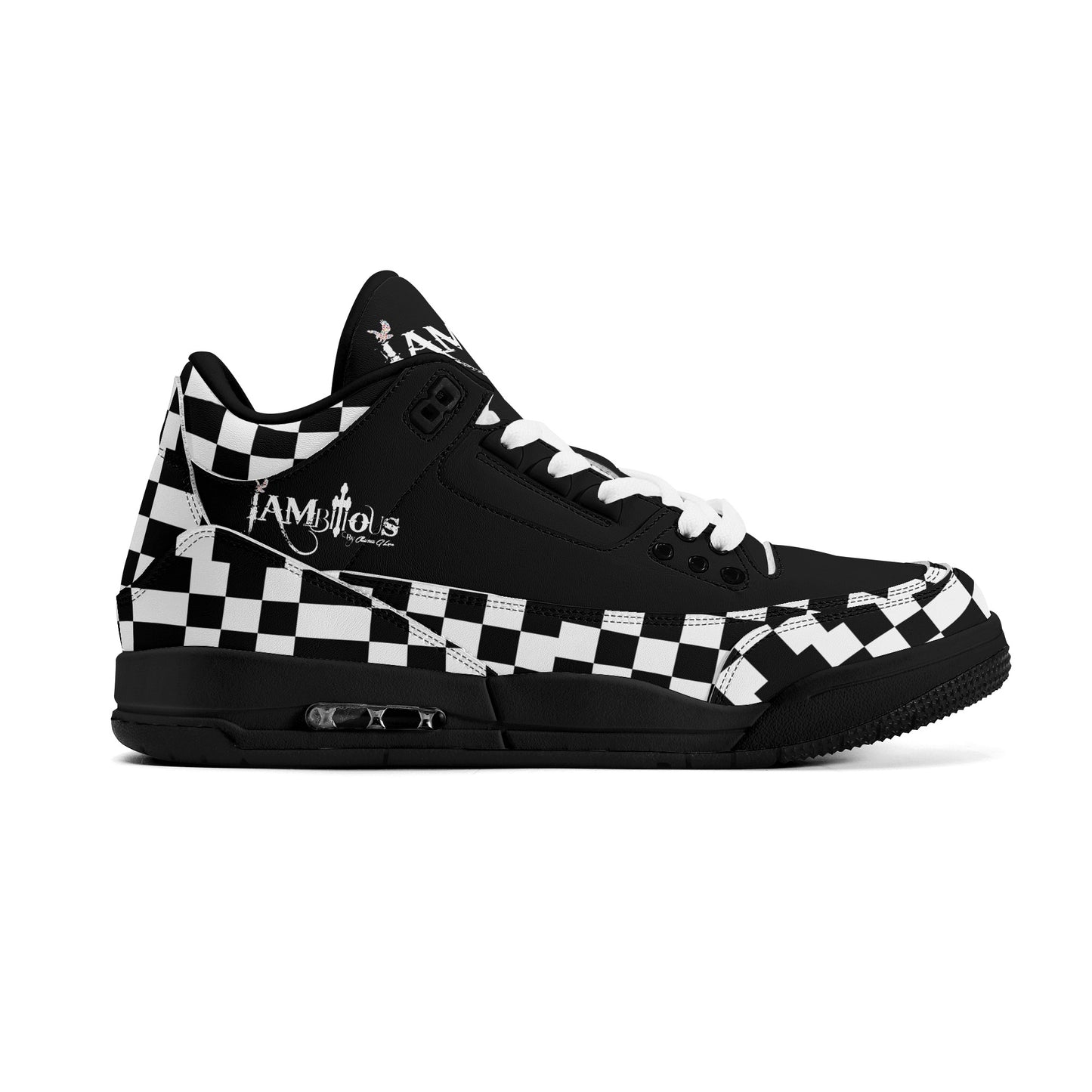 Mens Retro High Top Leather Basketball Sneakers-A5