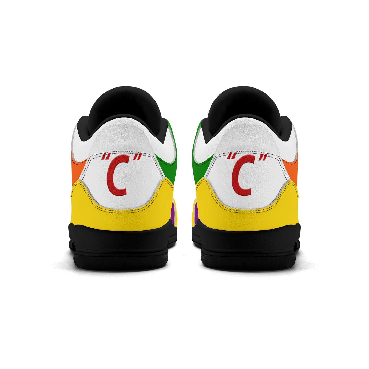 Mens Retro High Top Leather Basketball Sneakers-A5