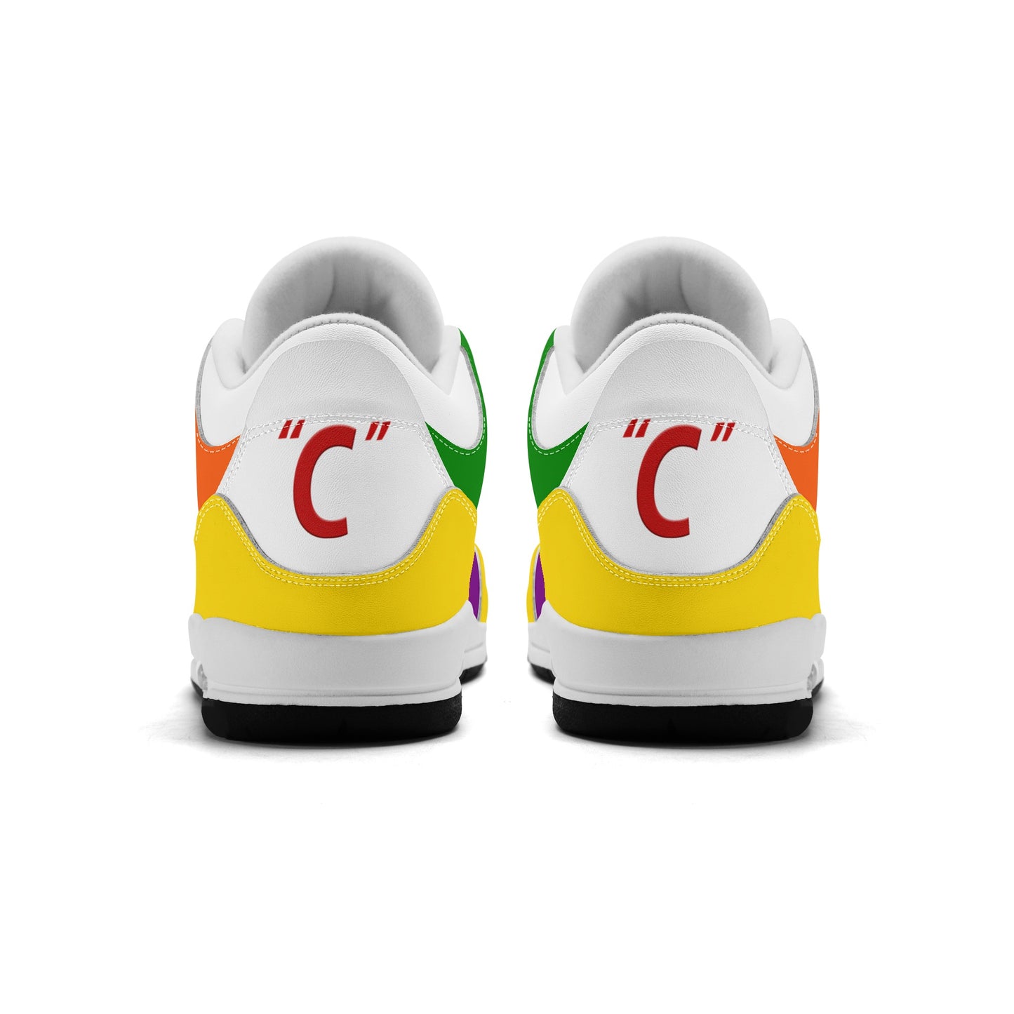 Mens Retro High Top Leather Basketball Sneakers-A5