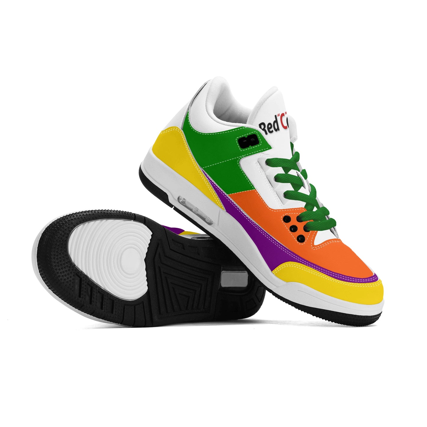 Mens Retro High Top Leather Basketball Sneakers-A5