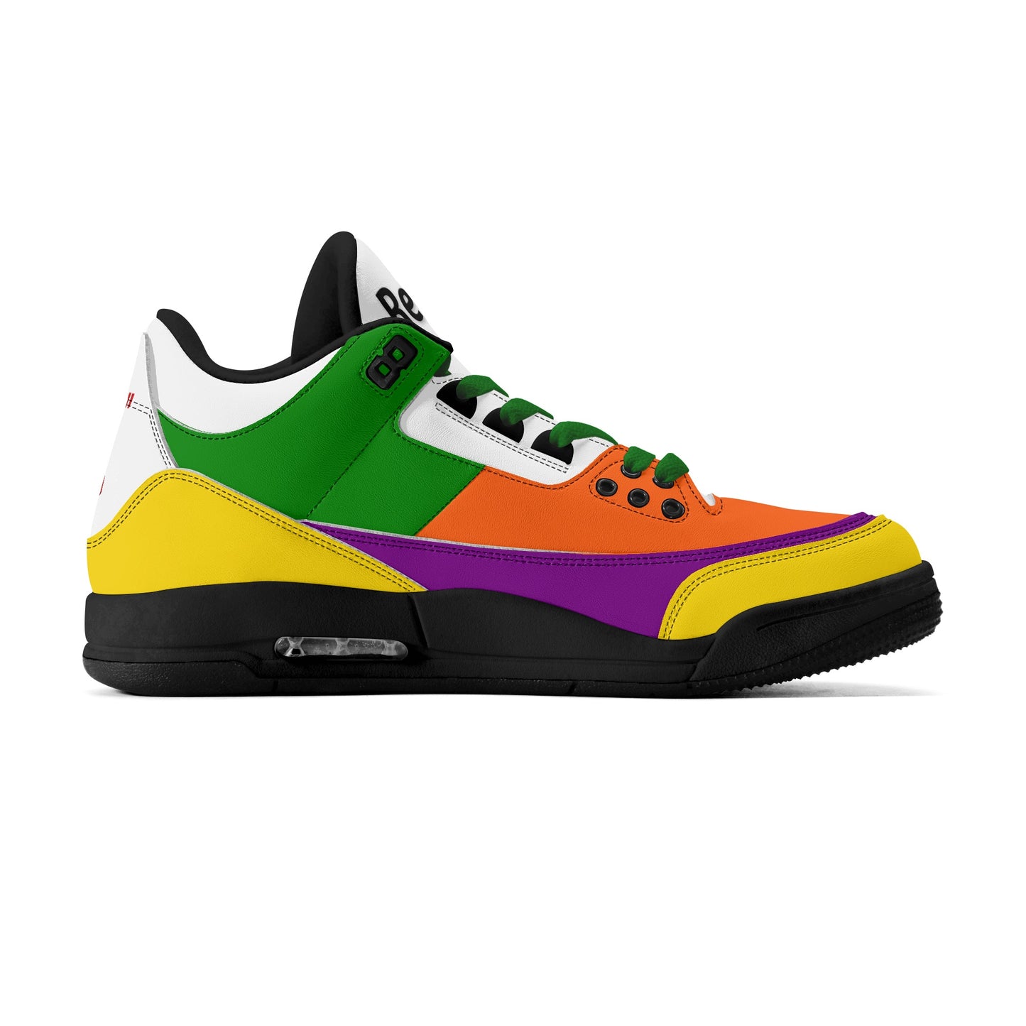 Mens Retro High Top Leather Basketball Sneakers-A5