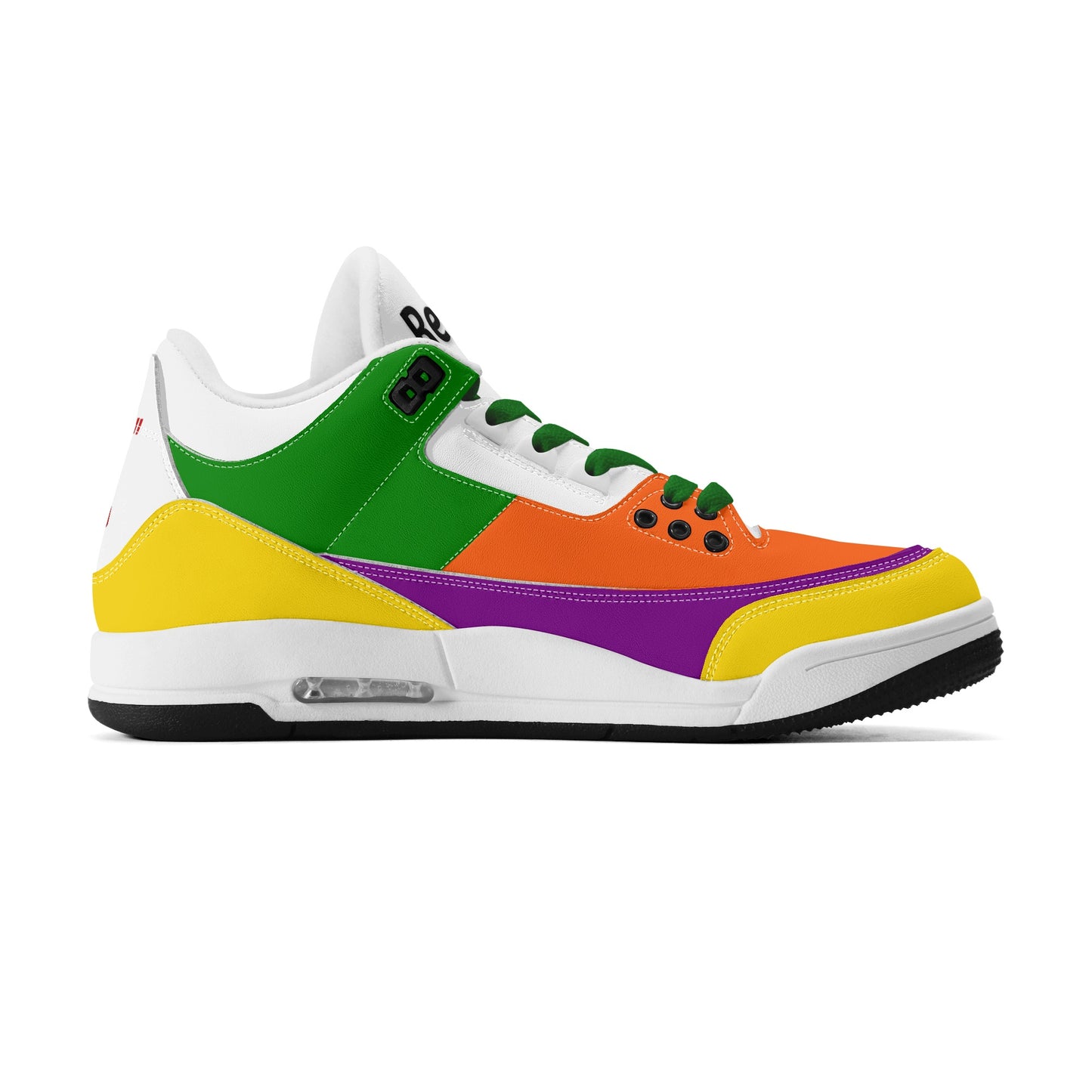 Mens Retro High Top Leather Basketball Sneakers-A5