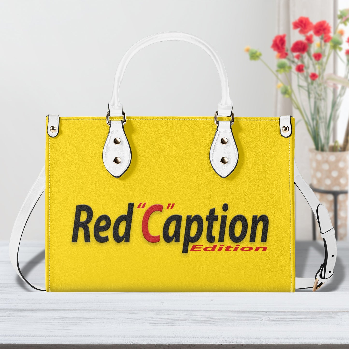 Red Caption Purse 1