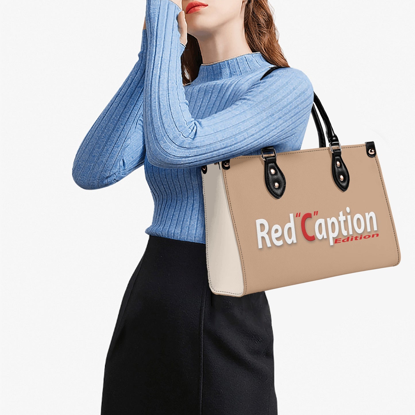 Red Caption Purse