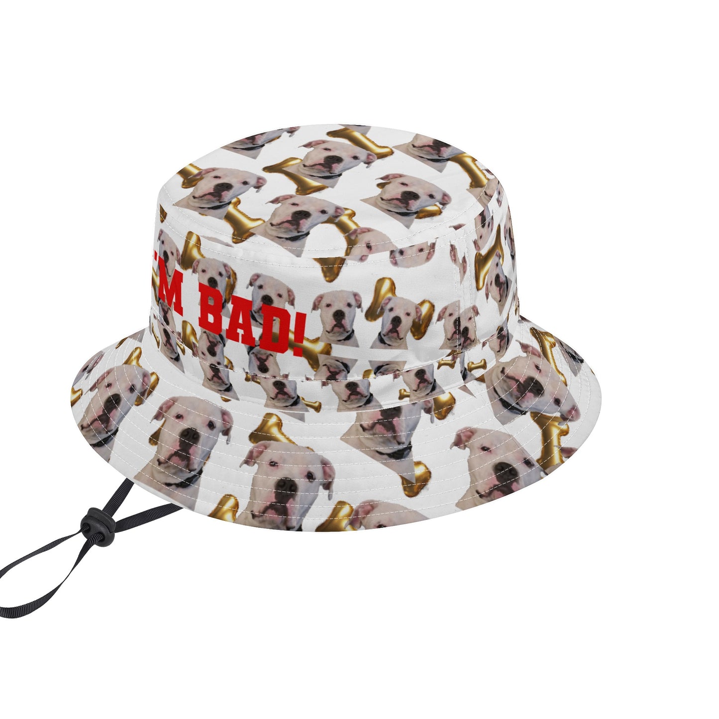 All Over Print Bucket Hats with Adjustable String