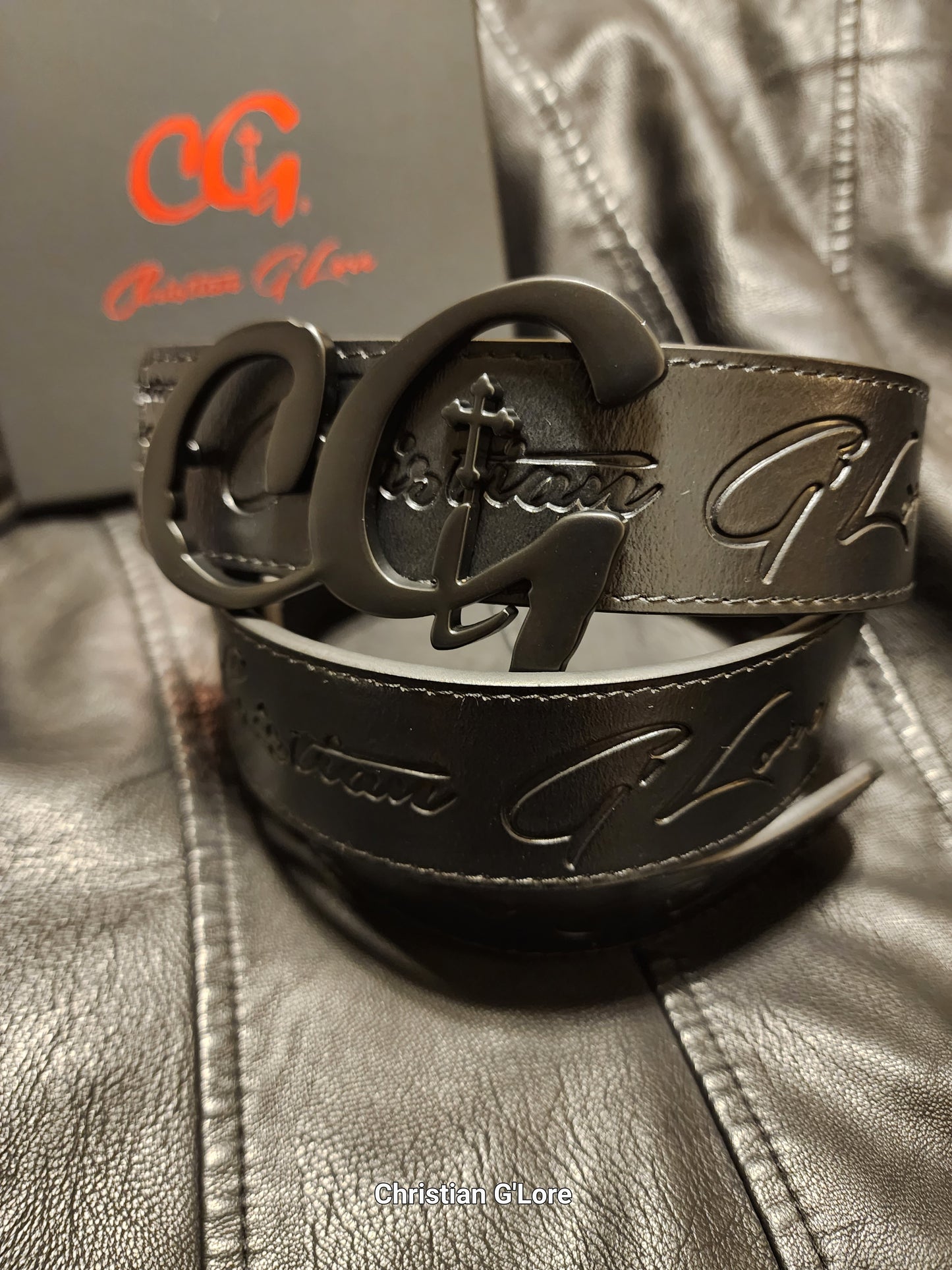 CG  Custom Leather Belt