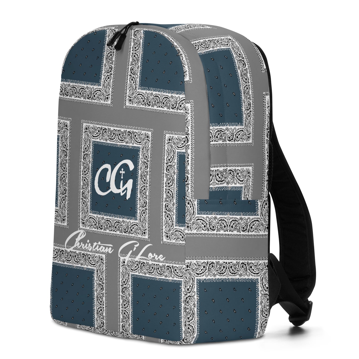 Bandana Teal and Gray