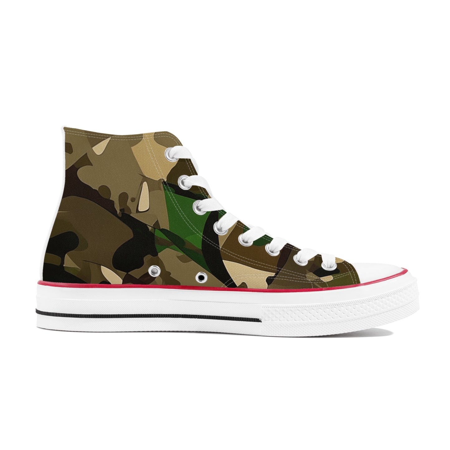 Womens Camo Classic Canvas High Top