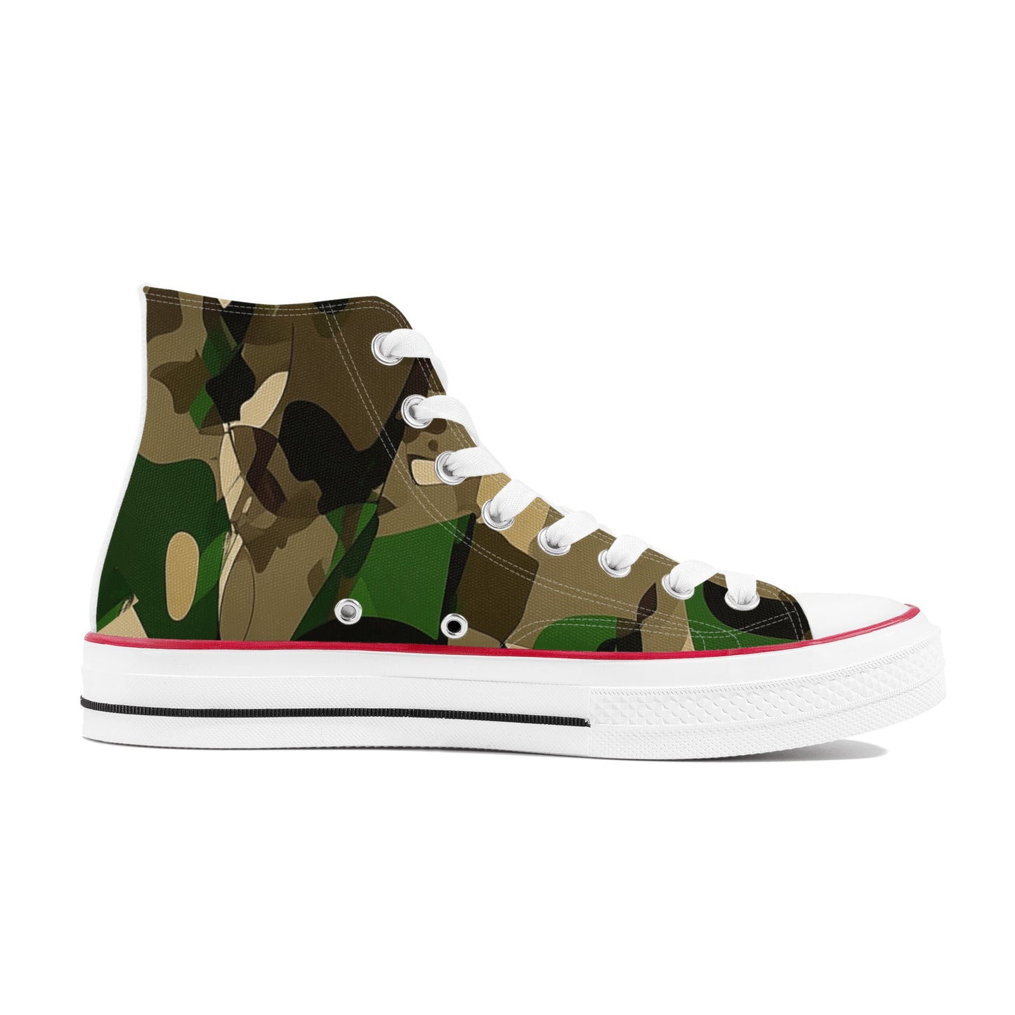 Mens Camo Classic High Top  Canvas