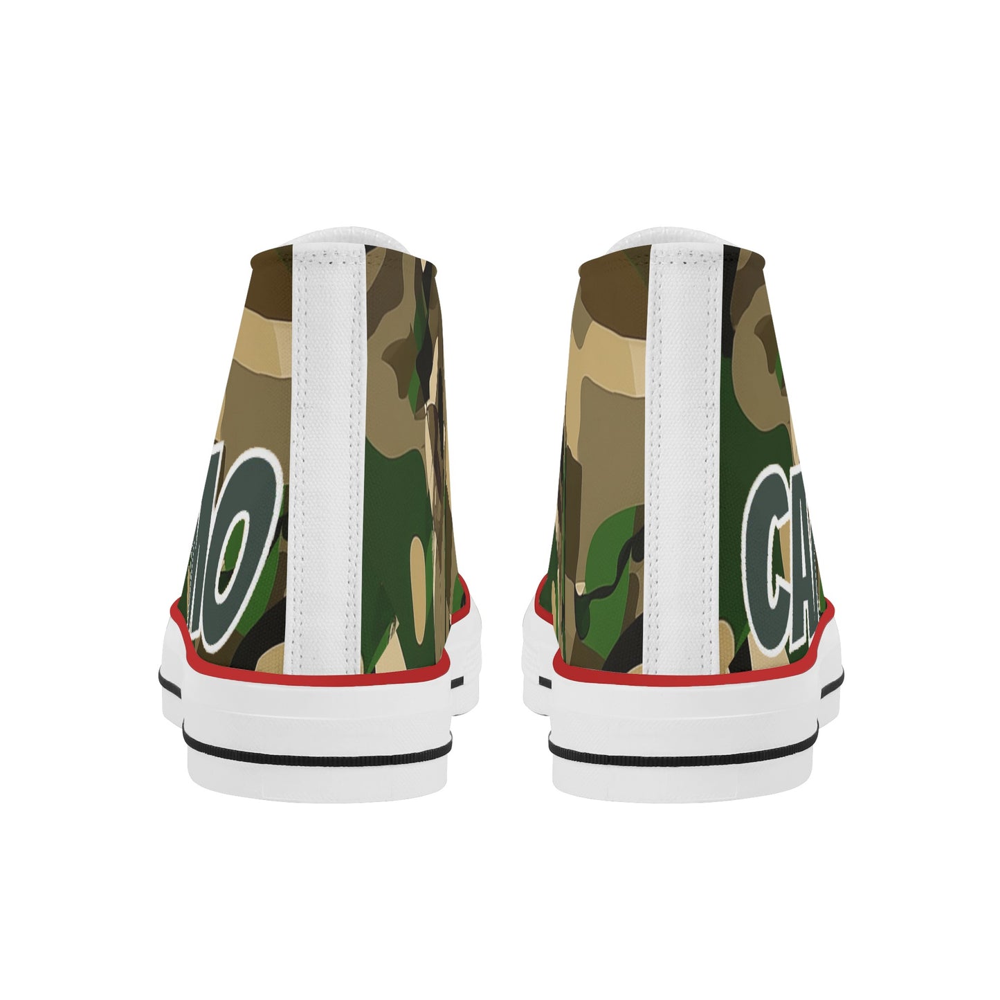 Mens Camo Classic High Top  Canvas