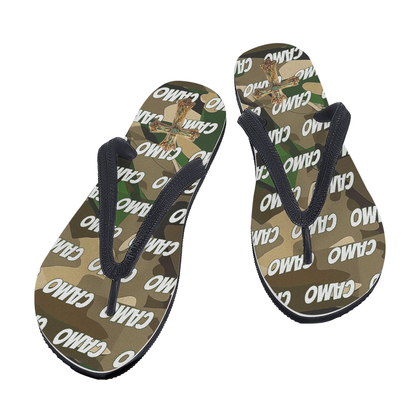 Womens Camo Flip Flops