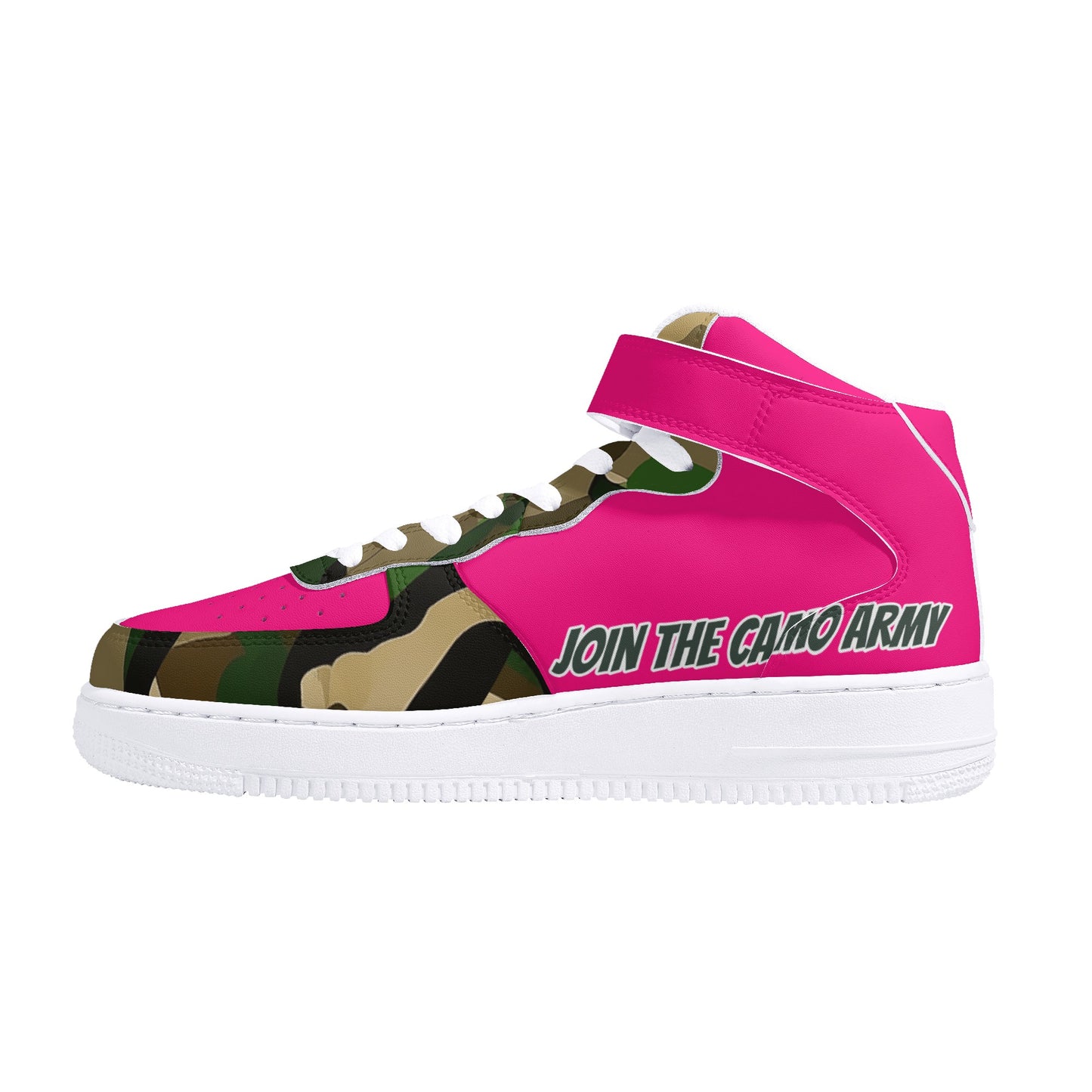 Womens High Top Leather Sneakers