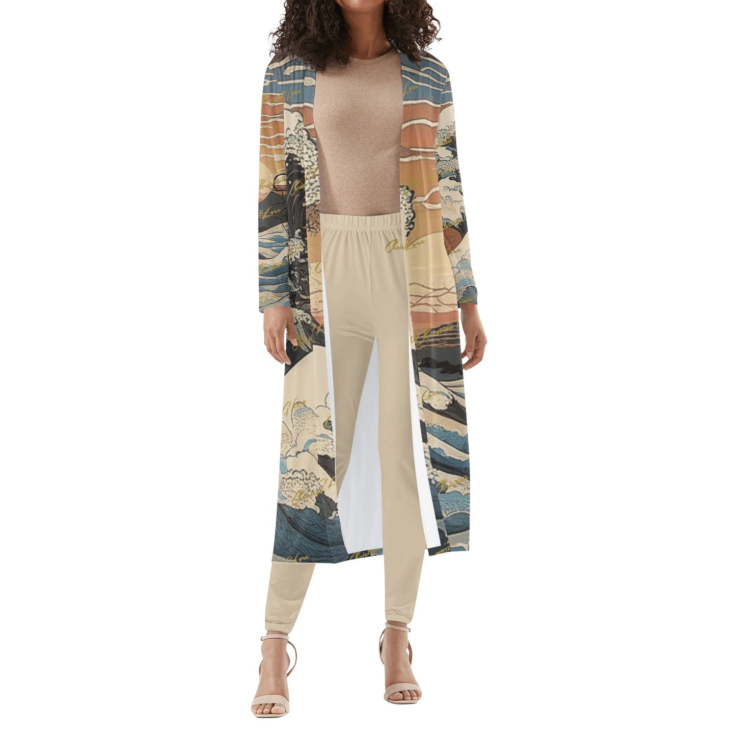 The Sea - 3 pc Cardigan and Leggings