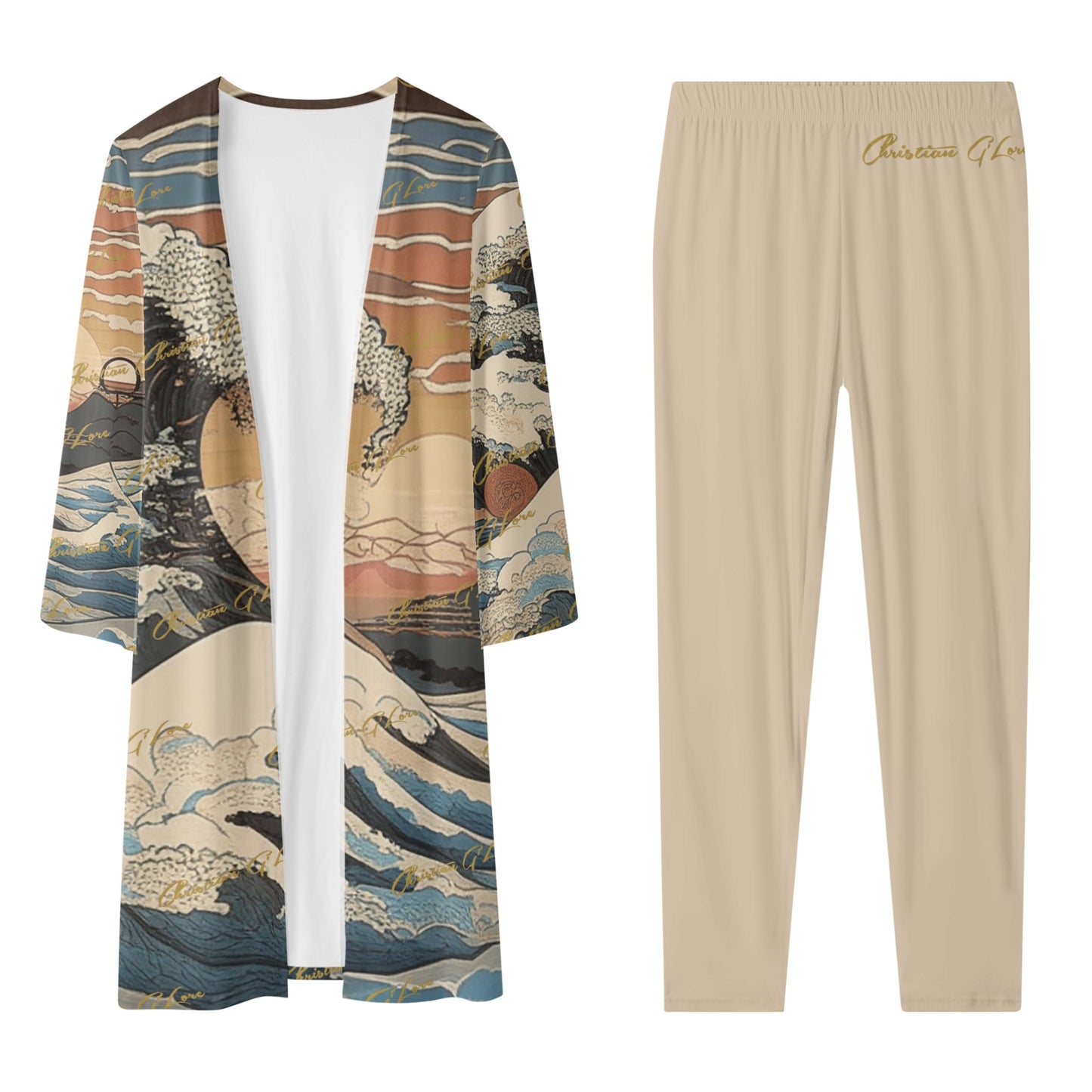 The Sea - 3 pc Cardigan and Leggings