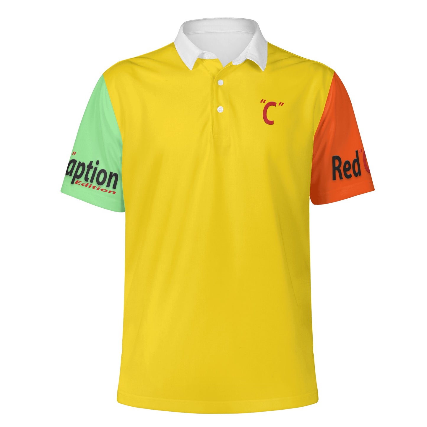 Red Caption Polo 2