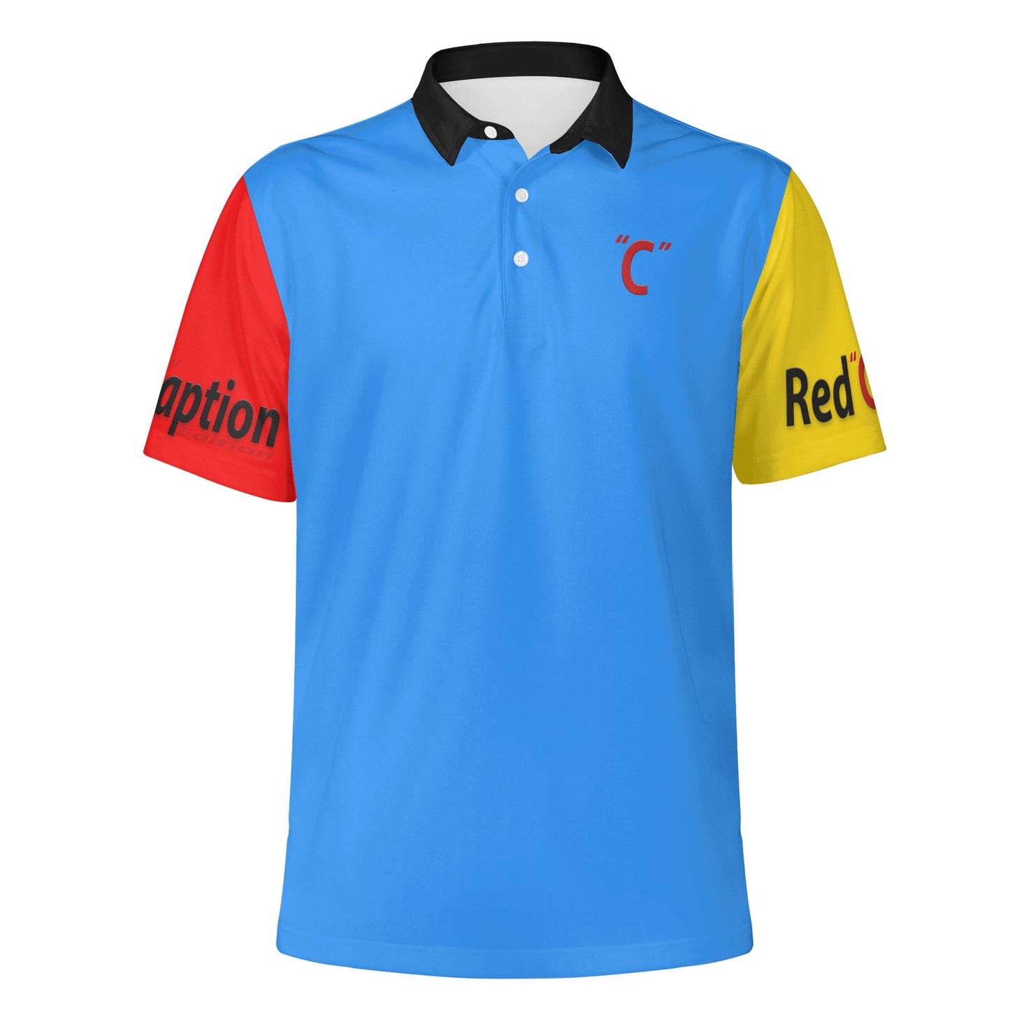 Red Caption Polo 1