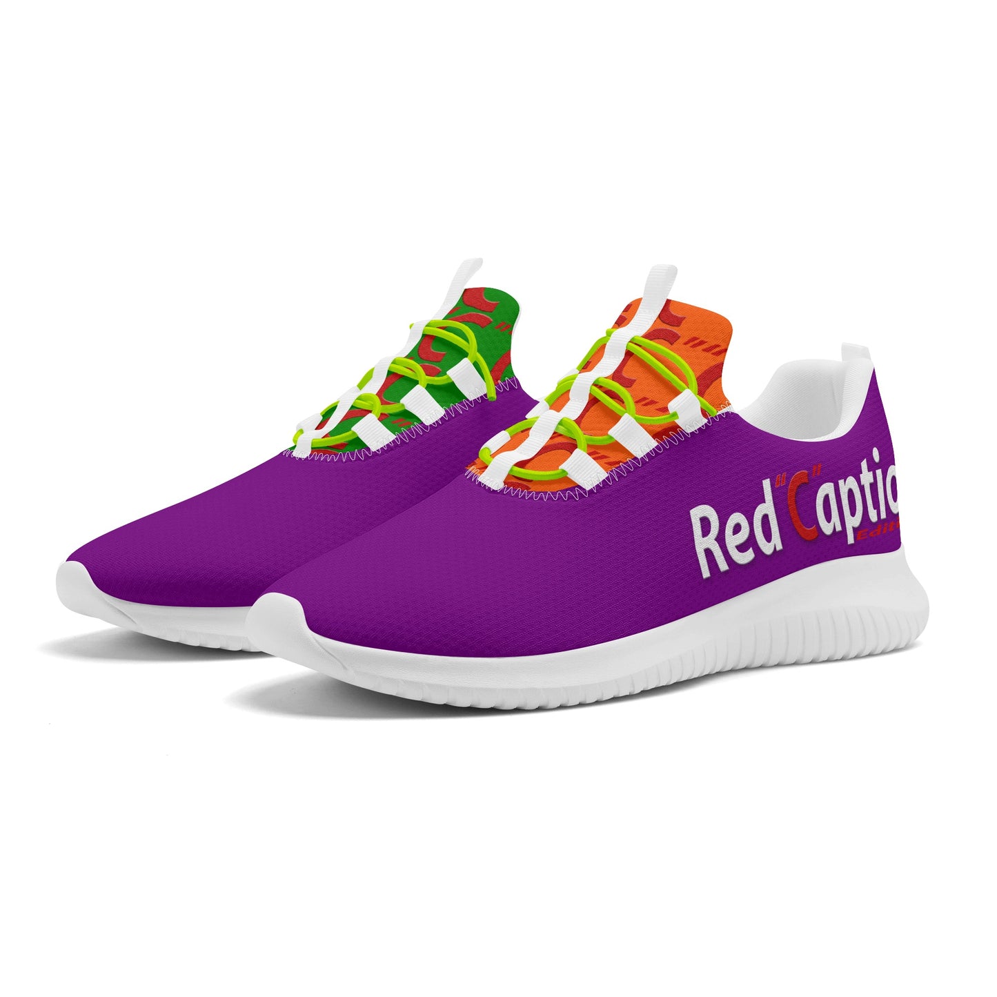 Red Caption Running Shoe