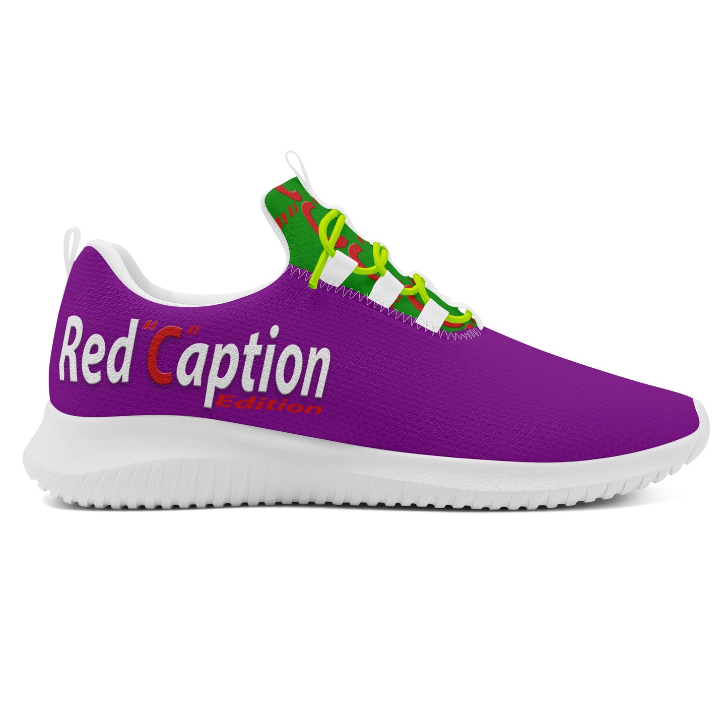 Red Caption Running Shoe