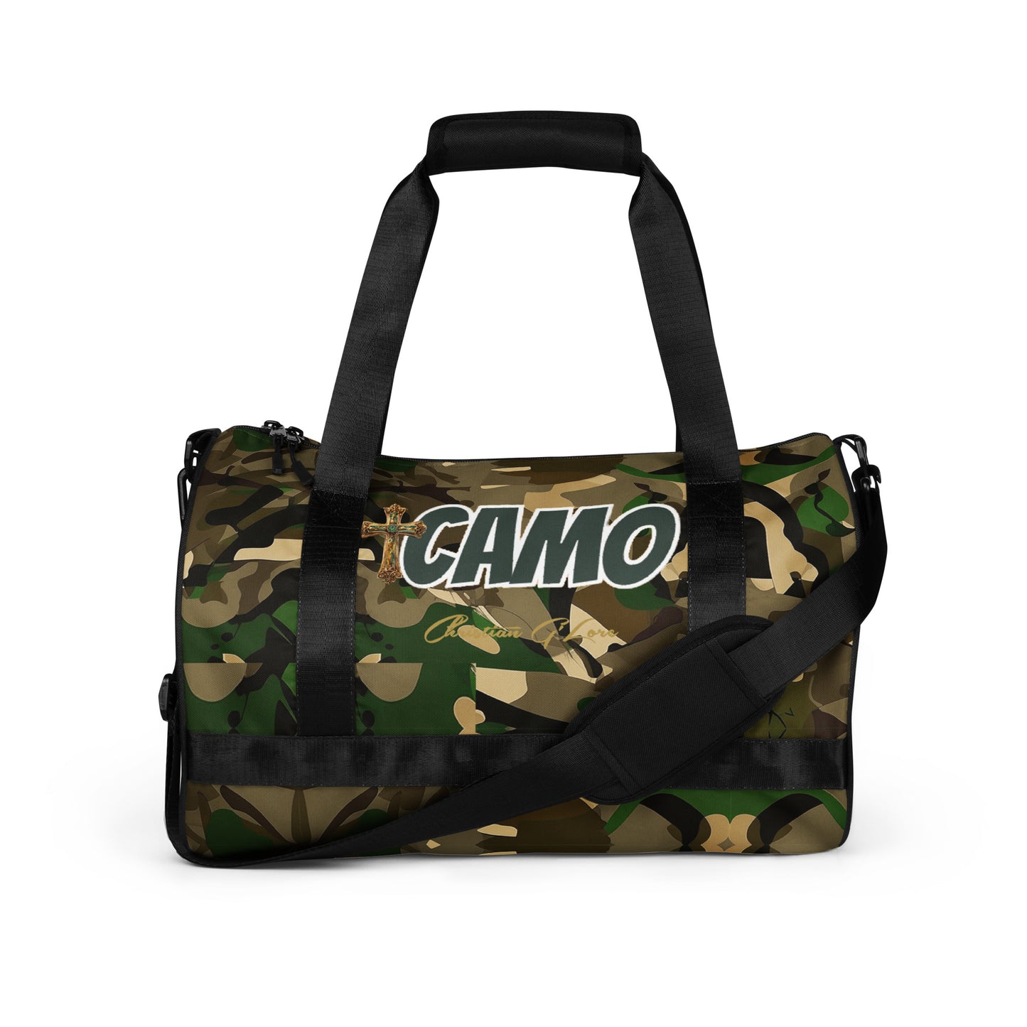 Camo gym bag