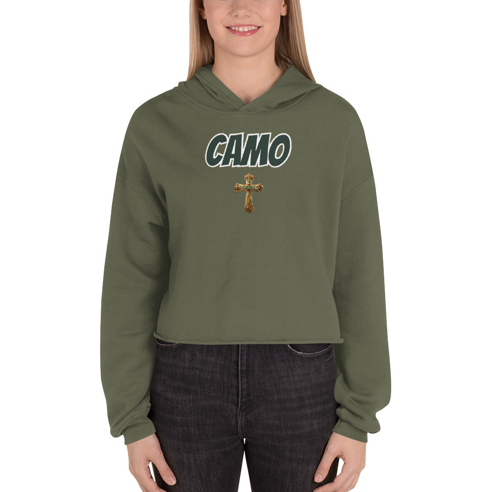 Camo Crop Hoodie